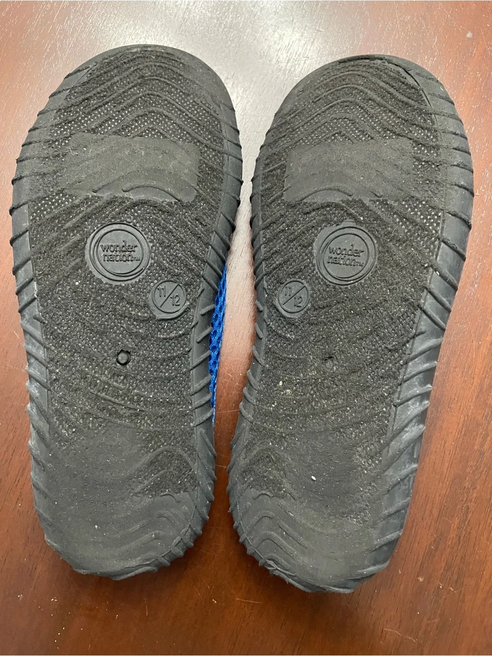 wonder nation Blue Slip-On Mesh Kids Water Shoes